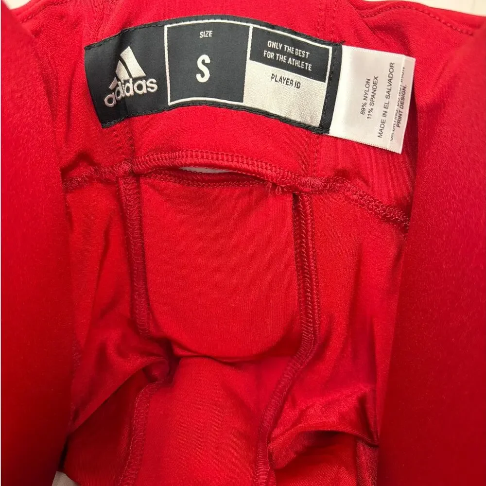 NWT Adidas Integrated Red Football Pants With Pads Mens Size Small